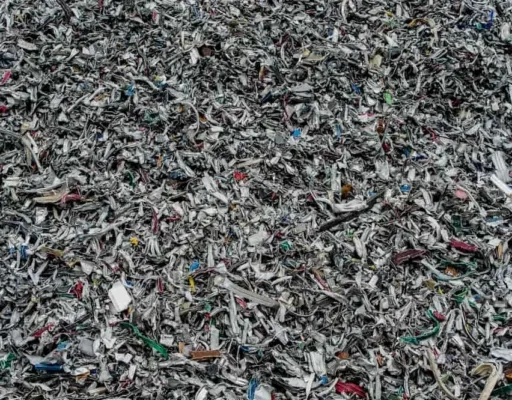 Mixed scrap metals in a recycling operation